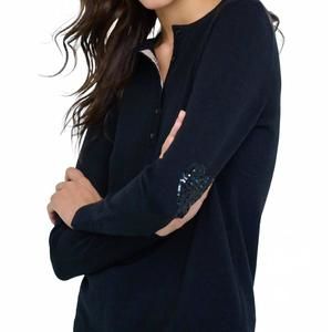 NEW LISA TODD women's newfound love sweater in black
